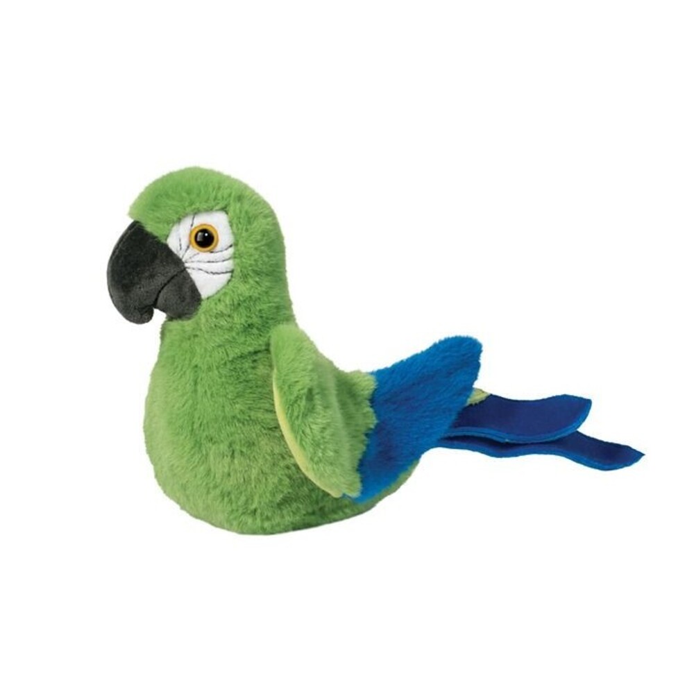 Jimmie 8" Parrot Mini Soft Douglas Plush Bird Stuffed Animal Green Blue Macaw